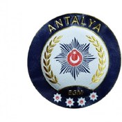 Resim ÇUKUROVA ÜTÜ ANTALYA P o l i s Kol Arması 3D Plastik TPU, Yeni Tip, Cırtlı, Standart Ölçü, 1.sınıf Kalite 