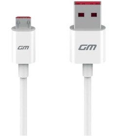 Resim GM 8 GO Micro USB Orijinal Şarj ve Data Kablo Beyaz (Telpa) 