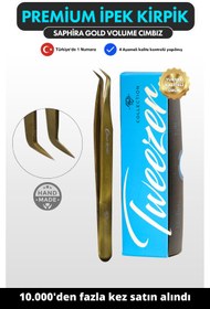 Resim Magic Lash Saphira İnce Uçlu Profesyonel Premium Volume Ipek Kirpik Cımbızı SML-25 