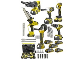 Resim SCHUTZENGER 6'lı Muhteşem Takım 986VX Şarjlı Somun Sökme/taşlama/vidalama/testere/dal Budama/kırıcıhilti 5 