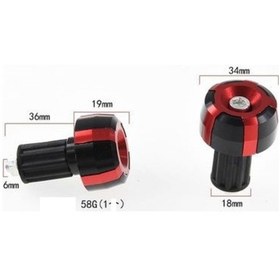 Resim MOTOSİKLET ELCİK GİDON TOPUZU MODİFİYE (KIRMIZI) 