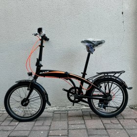 Resim Bisan Fx 3500 Trn 7 Vites V Dinamolu Katlanır Bisiklet Siyah - Turuncu 