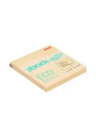 Resim Hopax Stıckn Yapışkanlı Not Kağıdı 100 Yaprak 76 X 76 Eco Pastel Sarı 12 Adet 