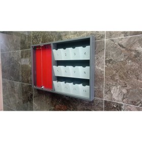 Resim Reklamwar Posta Kutusu 12li Ve Magnetli Ilan Panosu (BEYAZ VE ANTRASİTGİRİ) 