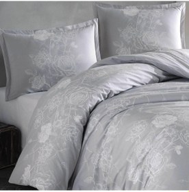 Resim Ranforce Nevresim Takımı Çift Kişilik Arnor V2 Gri Renkli 