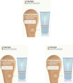 Resim Sun Lovers Nemlendirici Etkili & Doğal Bitişli Renkli Güneş Koruyucu Spf50-007 Warm 3 Paketi 