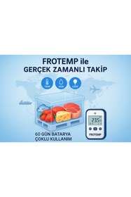 Resim FROTEMP Gerçek Zamanlı Konum ve Isı-Nem Kayıt Takip Cihazı 