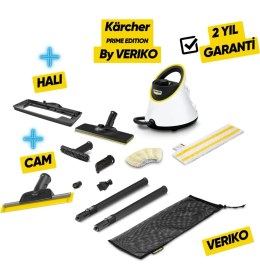 Resim Karcher Kärcher Sc 2 Deluxe Plus Buharlı Temizlik Makinesi 1500W Cam Halı Başlığı Dahil Beyaz 