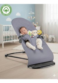 Resim Tommybaby Millenium Cotton Bebekler Için Üç Kademeli Kolay Taşınabilir Sallanan Oyuncaklı Ana Kucağı 