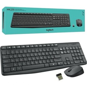 Resim Logitech MK235 Kablosuz Q Klavye Mouse Seti 