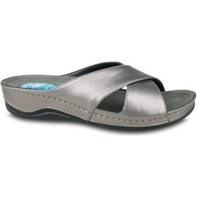 Resim Ceyo 9946-1 Topuk Jelli Anatomik Taban Kadın Terlik Platin 36-40 Platin 