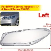 Resim Ronglight Bmw 5 Serisi 2011-2017 F18 F10 520 525 535 530 Şeffaf Far Kapakları Oto Aksesuar 1 Adet 