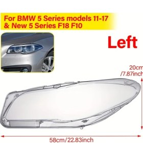 Resim Ronglight Bmw 5 Serisi 2011-2017 F18 F10 520 525 535 530 Şeffaf Far Kapakları Oto Aksesuar 1 Adet 