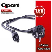 Resim Qport Q-Powy 1.5Metre Notebook Power Kablosu 