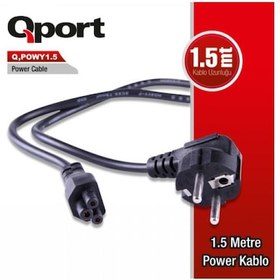 Resim Qport Q-Powy 1.5Metre Notebook Power Kablosu 