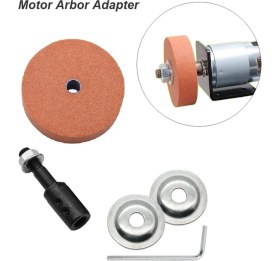 Resim Depolife 6mm Motor Mili Için Bileme Taşı ve Kaplin Motoru Bileme Makinesine Dönüştürme Seti Bıçak Satır Için 
