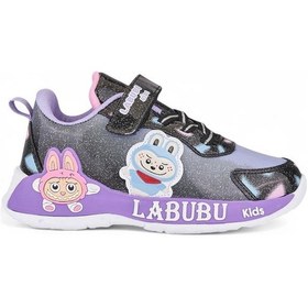 Resim Labubu 624 Kız Çocuk Sneaker Siyah/lila 