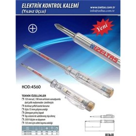 Resim İzeltaş 190MM Elektrik Kontrol Kalemi Yıldız Uçlu 