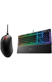 Resim Steelseries Apex 3 Kablolu Gaming Klavye + Steelseries Prime Mini Fps Mouse 