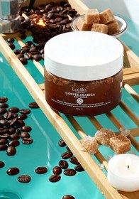 Resim Kahve Aromalı Arındırıcı Vücut Peelingi (Şeker Tanecikli) | Nem Desteği Sağlayan | %100 Vegan 