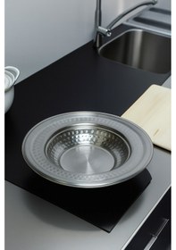 Resim Yunusoğlu Home 3'lü Paslanmaz Çelik Yuvarlak Çerezlik, Çerez Kasesi İnox 