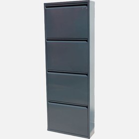 Resim İmak Metal Kapaklı 4 Katlı Ayakkabılık 