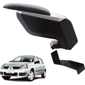Resim 3 Tıkla Renault Symbol 2004 Delmesiz Çelik Ayaklı Gri-Siyah Kolçak Kol Dayama 
