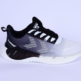Resim hummel 900483 Bolt Fileli Faylon Taban Renk Geçişli Esnek Rahat Taban Beyaz Günlük Erkek Spor Ayakka 