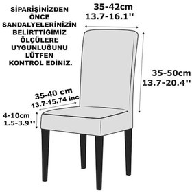 Resim Spandex Bal Peteği Kumaş Likralı Sandalye Kılıfı Tüylenmez Kaliteli Streç Sandalye Örtüsü 