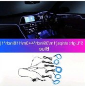 Resim Trendooze Turcoshop11 5-in-1 Mavi Dekoratif Led Şeritler, Soğuk Işık, Dashboard Konsol Için 