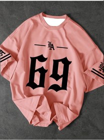 Resim Snapbuy La Mektup Baskı Grafik Tişört Kısa Kollu Unisex Yaz Giyim Spor Tişörtümavierkek Mavi 