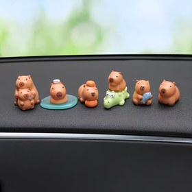 Resim Sevimli Capybara Araba Gösterge Paneli Süsü - Reçine, Renkli ve Eviniz veya Arabanız için Yaratıcı Dekor, Tabanlı Sevimli Tasarım, Temizlemesi Kolay, Araba İçin Şarj Ekler, Gösterge Paneli Süsü | Eğlenceli Tasarım | Dekoratif Capybara 