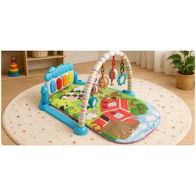 Resim Toys2you Piyanolu Oyun Halısı Işıklı ve Müzikli Gelişim Matı Safari 70x45x35 