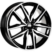 Resim CMS-1129-04 7.0x17"-5x112 ET49 57.1 Diamond Black Gloss Jant (4 Adet) 