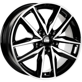 Resim CMS-1129-04 7.0x17"-5x112 ET49 57.1 Diamond Black Gloss Jant (4 Adet) 