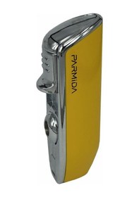 Resim Parmida Torch 3 Jet Puro Çakmağı Sarı Metal 