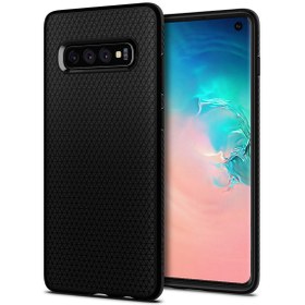 Resim Spigen Galaxy S10 ile Uyumlu Kılıf Liquid Air Matte Black 