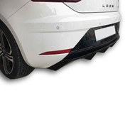 Resim Seat Leon (2017-2019) Kapalı Arka Tampon Eki - Difüzör (Plastik) 