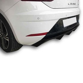 Resim Seat Leon (2017-2019) Kapalı Arka Tampon Eki - Difüzör (Plastik) 