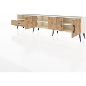Resim Arges Tv Ünitesi 3 Raflı Tek Çekmeceli 3 Kapaklı 220x30x51 Aytaşı-çam Atlas Çam/atlas Çam - Aytası 