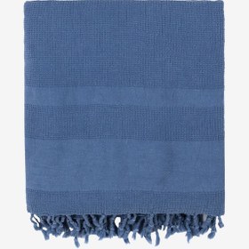 Resim Stone Taşlama Yıkamalı Gofre Peştemal Denim Mavi - Denim Mavi / 85X160 