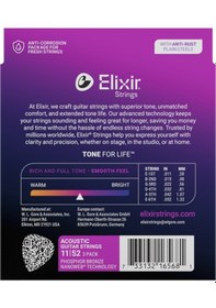 Resim Elixir 011-052 Fosfor Bronz Akustik Gitar Teli Ekonomik 3'lü Set 16568 