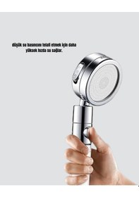 Resim Masaj Ve Yağmur Modlu Su Tasarruflu Duş Başlığı 