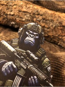 Resim THORSTORE Tactical Gorilla Patch/Peç/Arma (8,3 x 8cm) 