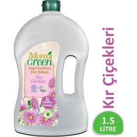 Resim Mom's Green Doğal Sertifikalı Kır Çiçekli Sıvı Sabun 1500 ML 
