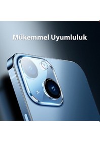 Resim Baseus iPhone 14-14 Plus ile Uyumlu 0.3mm Full Tempered Kamera L 