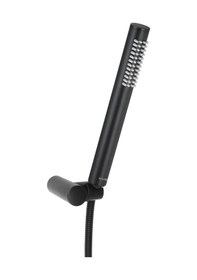 Resim Fause Mafsallı El Duş Takımı Pirinç Başlık Siyah Kms101-b Siyah 