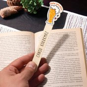 Resim Köpüklü Bira Bardağı Kitap Okuma Ayracı 