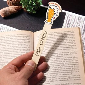 Resim Köpüklü Bira Bardağı Kitap Okuma Ayracı 