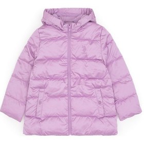 Resim U.S. Polo Assn. Kız Çocuk Lila Kapüşonlu Kaban 50313073-VR034 